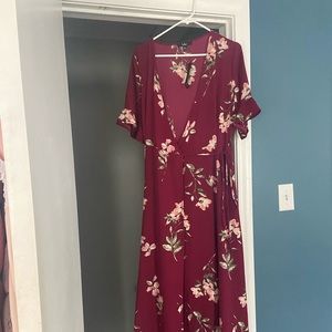 Lulus floral maxi NWT